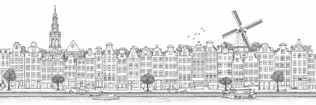 Amsterdam Canals Sketch